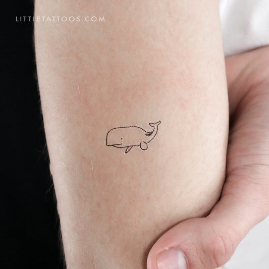 Whale Temporary Tattoo (Set of 3)