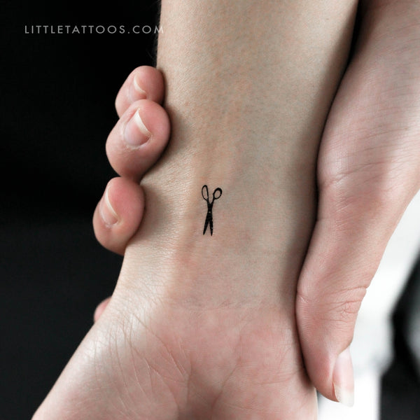 Tiny Scissors Temporary Tattoo - Set of 3