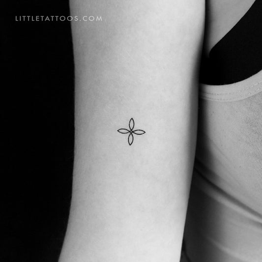 Tatuaje temporal de nudo cuaternario pequeño (juego de 3)