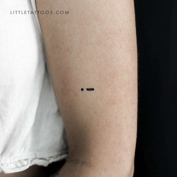 Morse A Temporary Tattoo - Set of 3