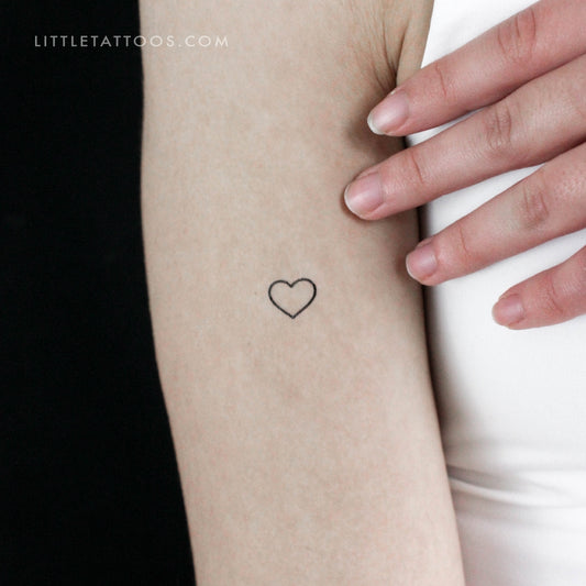 Tatuaje temporal de corazón pequeño (juego de 3)