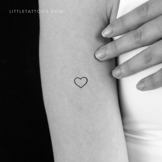 Tatuaje temporal de corazón pequeño (juego de 3)