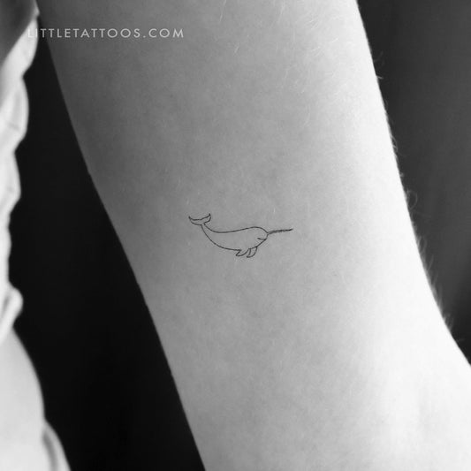 Narwhal Temporary Tattoo - Set of 3
