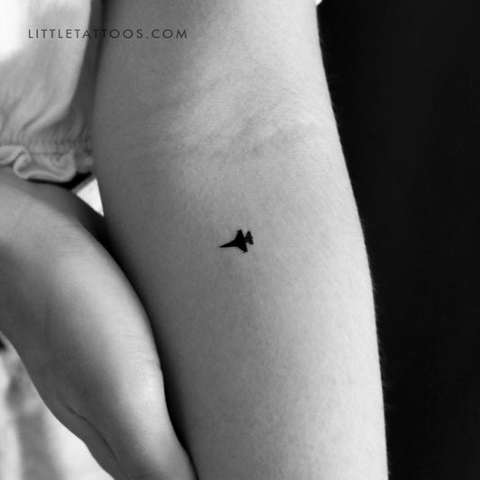 Tatuaje temporal de avión de combate - Juego de 3