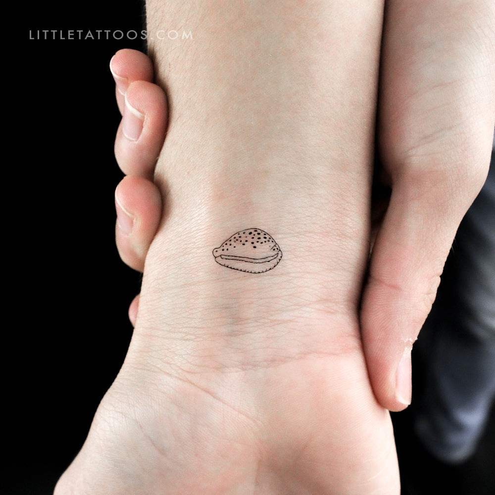Cowrie Shell Temporary Tattoo - Set of 3 – Little Tattoos