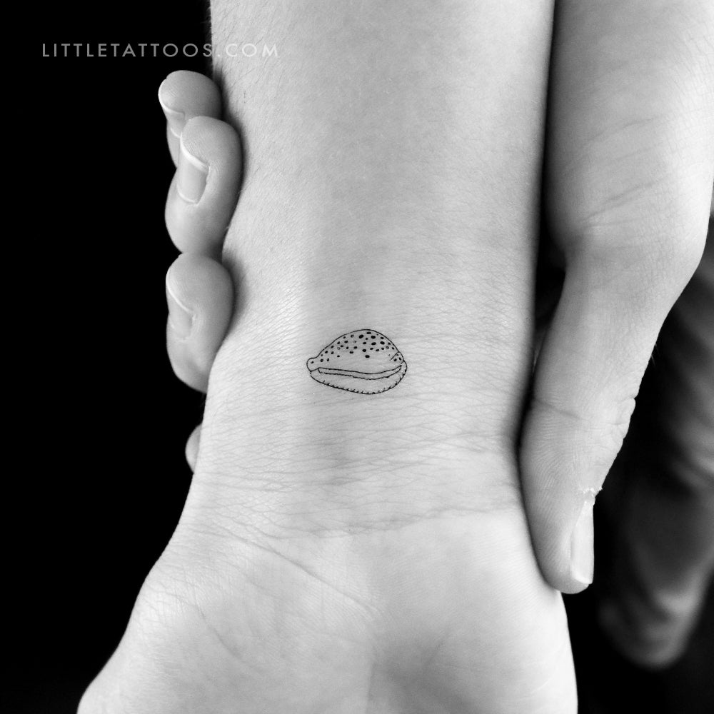 Cowrie Shell Temporary Tattoo - Set of 3