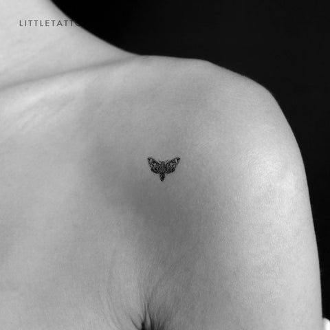 Tiny Moth Temporary Tattoo - Set of 3