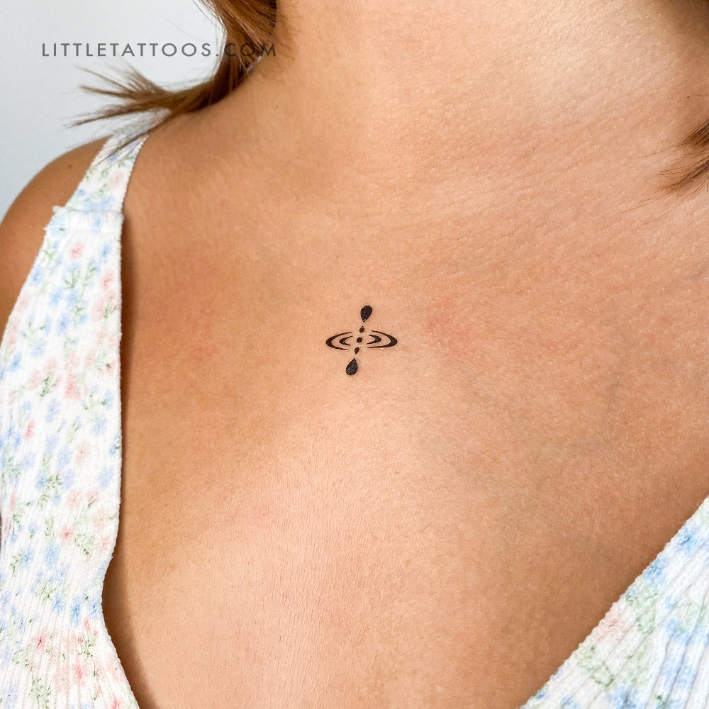 Mindfulness Symbol Temporary Tattoo - Set of 3