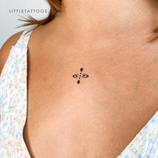 Mindfulness Symbol Temporary Tattoo - Set of 3