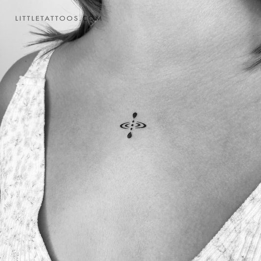 Mindfulness Symbol Temporary Tattoo - Set of 3