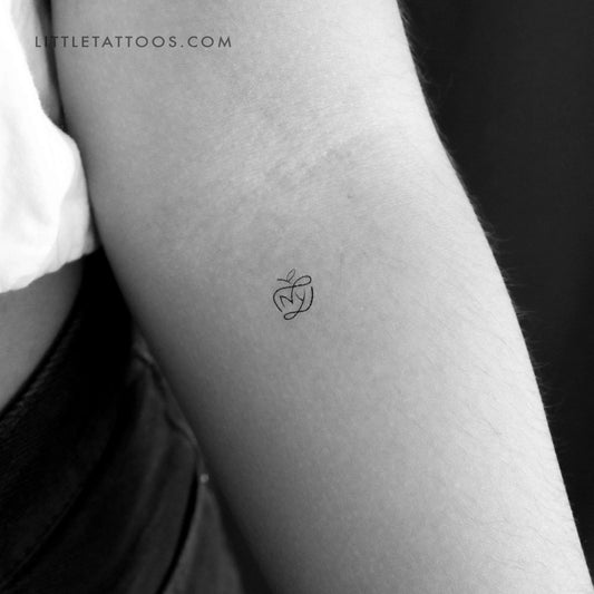 Tatuaje temporal de manzana de Nueva York - Juego de 3