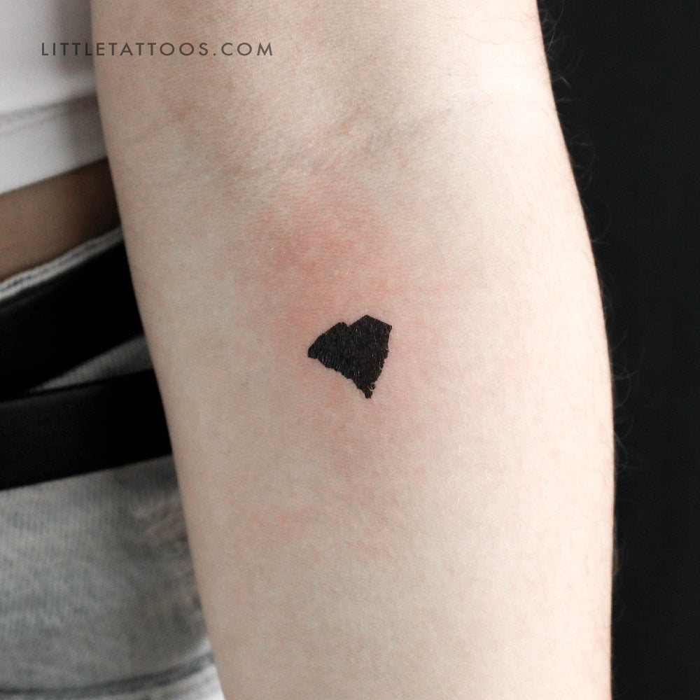 Tatuaje temporal del mapa de Carolina del Sur (juego de 3)