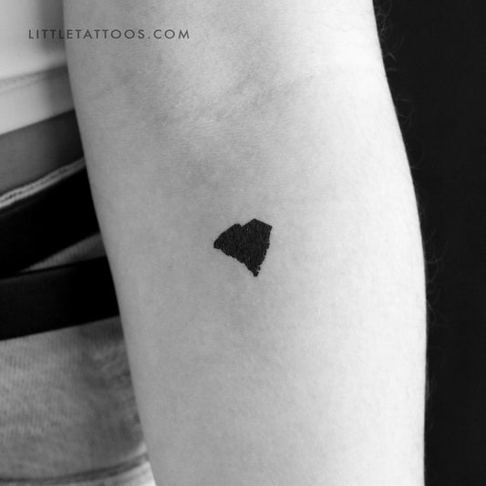 Tatuaje temporal del mapa de Carolina del Sur (juego de 3)