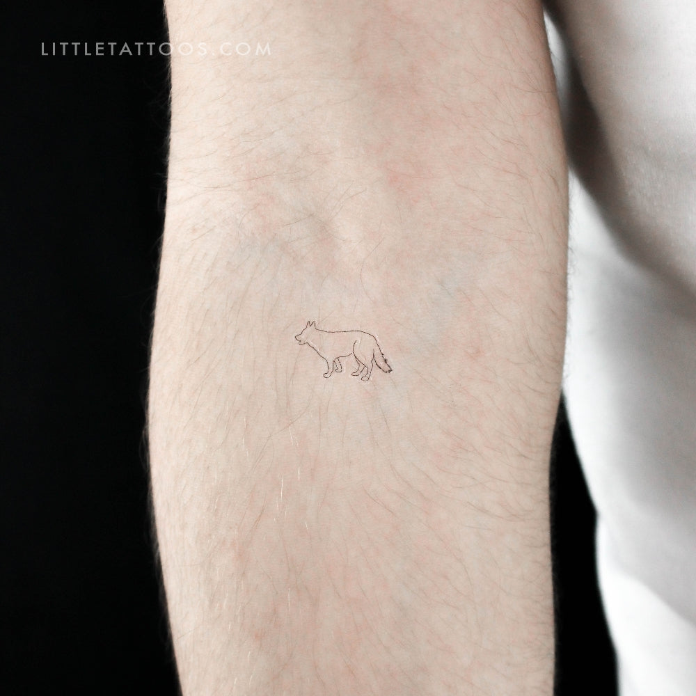 German Shepherd Temporary Tattoo - Set of 3