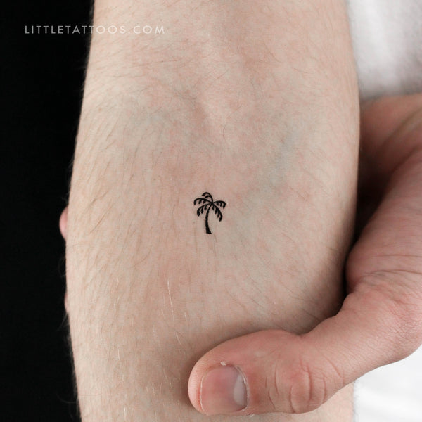 Tiny Palm Temporary Tattoo - Set of 3