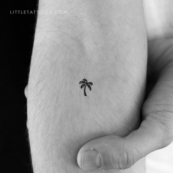 Tiny Palm Temporary Tattoo - Set of 3