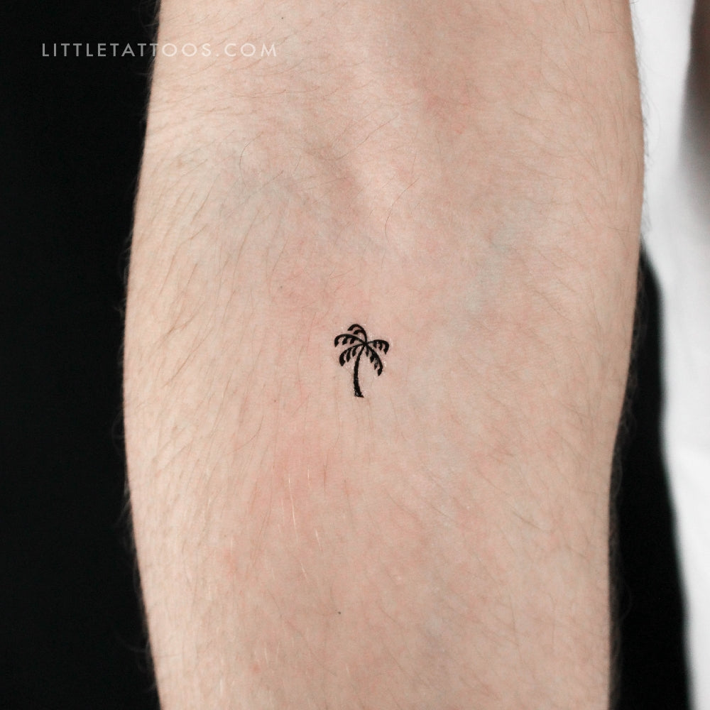 Tiny Palm Temporary Tattoo - Set of 3