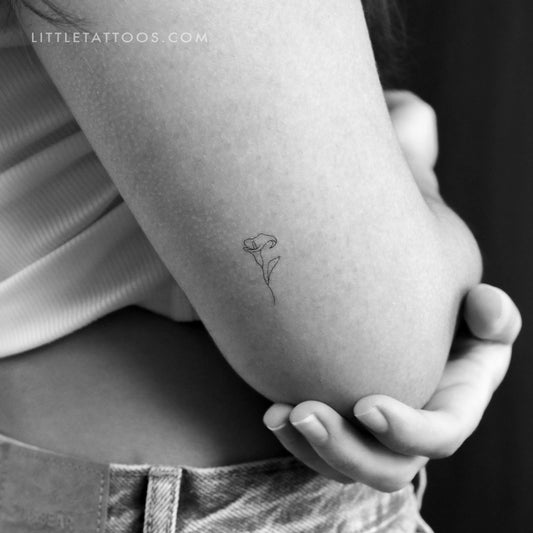 Tatuaje temporal de lirio de cala - Juego de 3