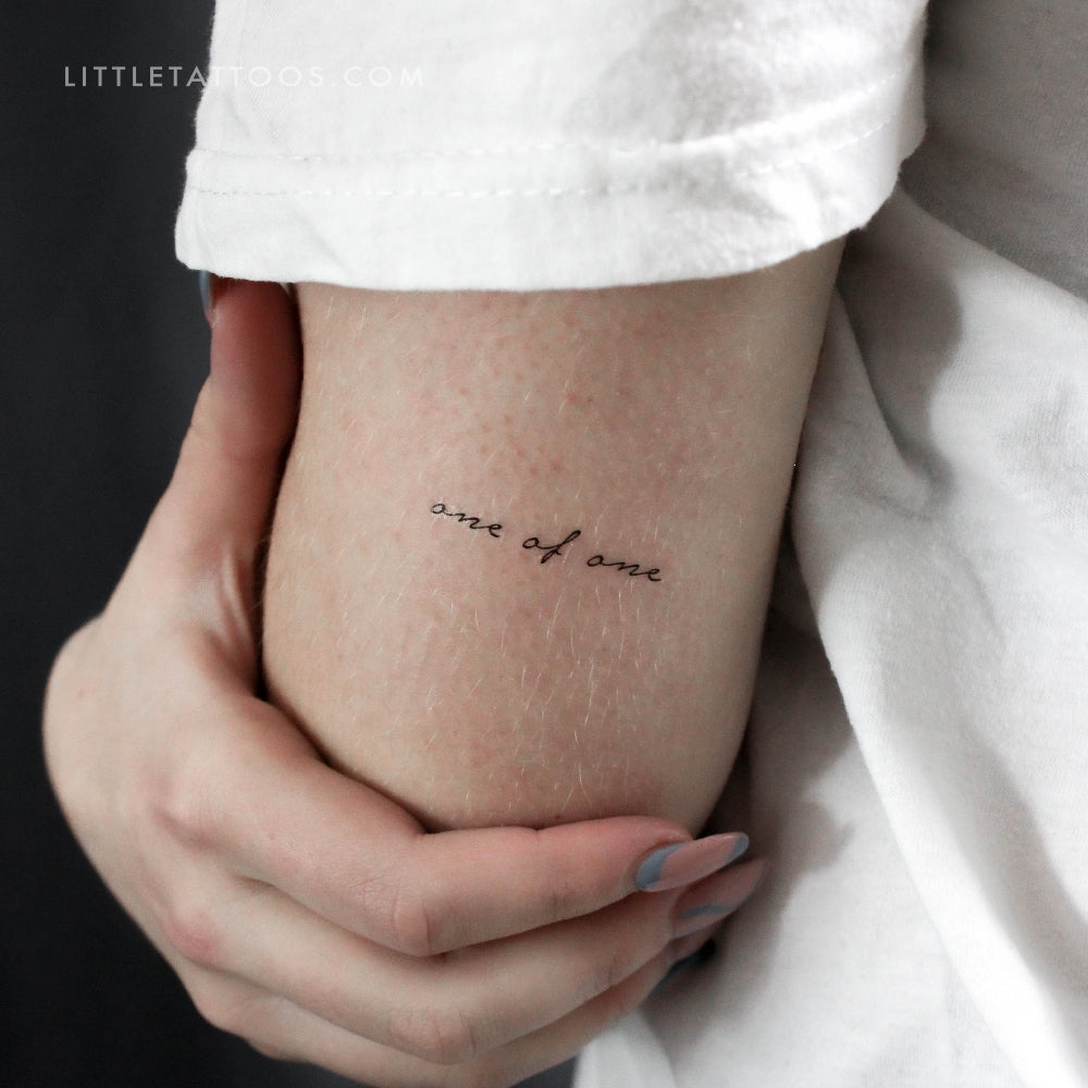 One Of One Temporary Tattoo - Set of 3