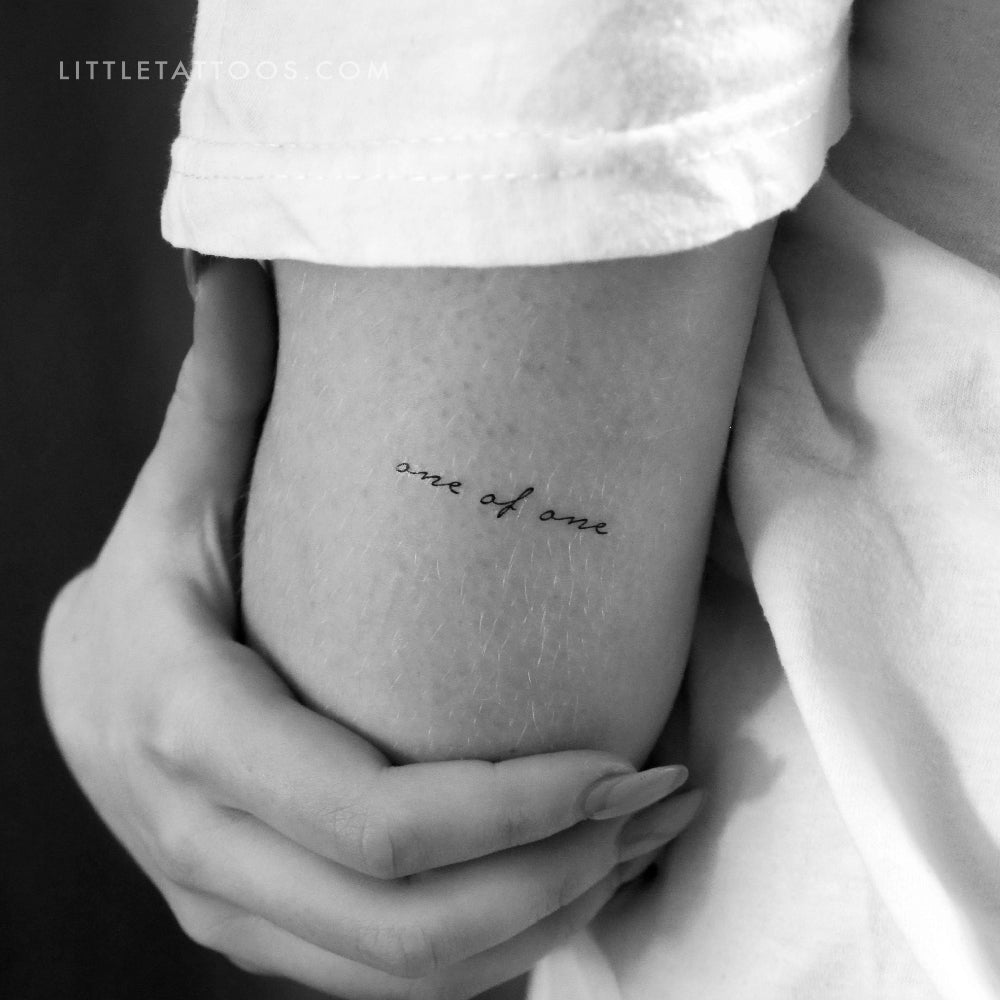 One Of One Temporary Tattoo - Set of 3