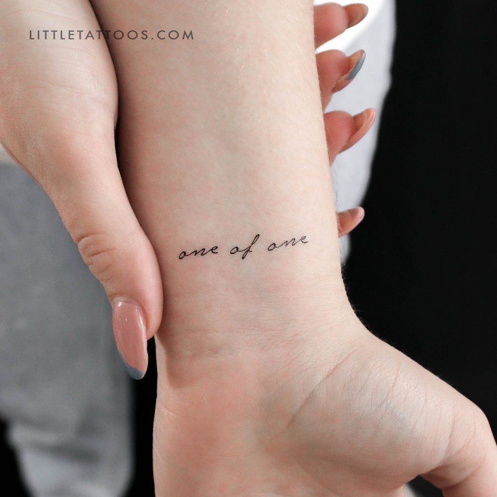 One Of One Temporary Tattoo - Set of 3