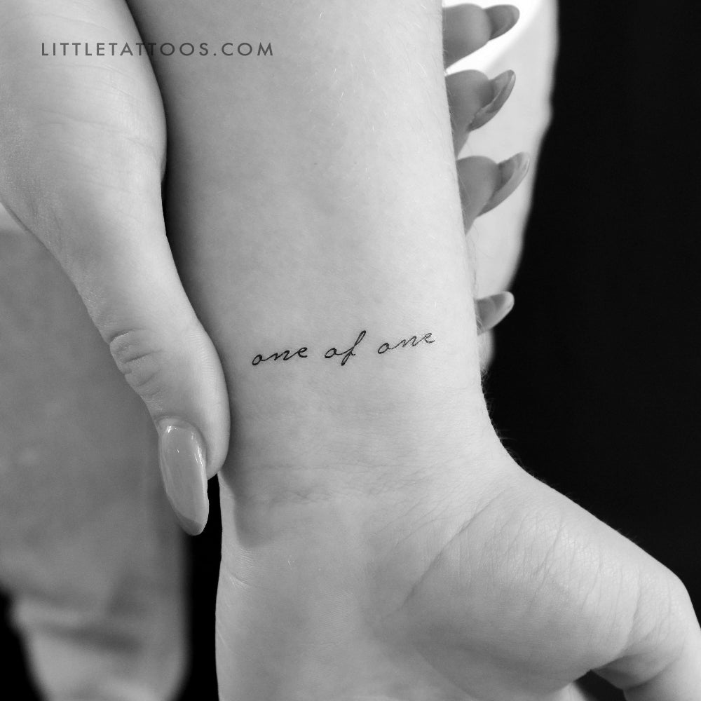 One Of One Temporary Tattoo - Set of 3
