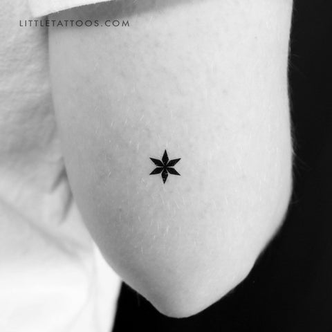 Tiny Star Ornament Temporary Tattoo - Set of 3