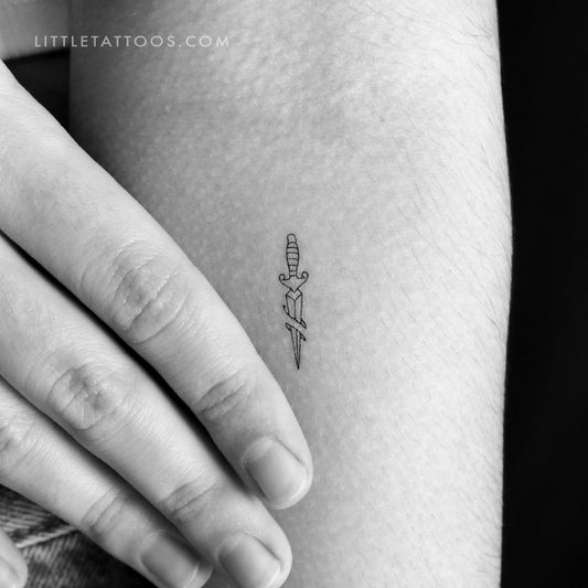 Tatuaje temporal de daga - Juego de 3