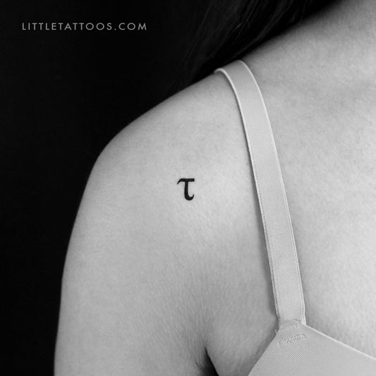 Tatuaje temporal Tau τ - Juego de 3