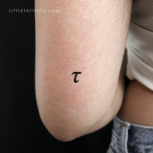 Tatuaje temporal Tau τ - Juego de 3