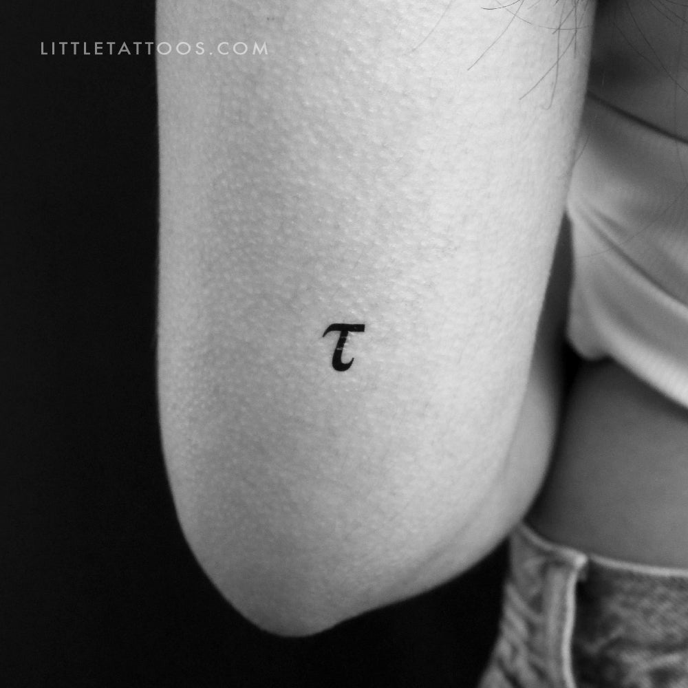 Tau τ Temporary Tattoo - Set of 3