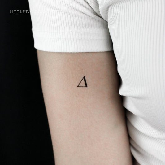 Tatuaje temporal Delta en mayúsculas - Juego de 3