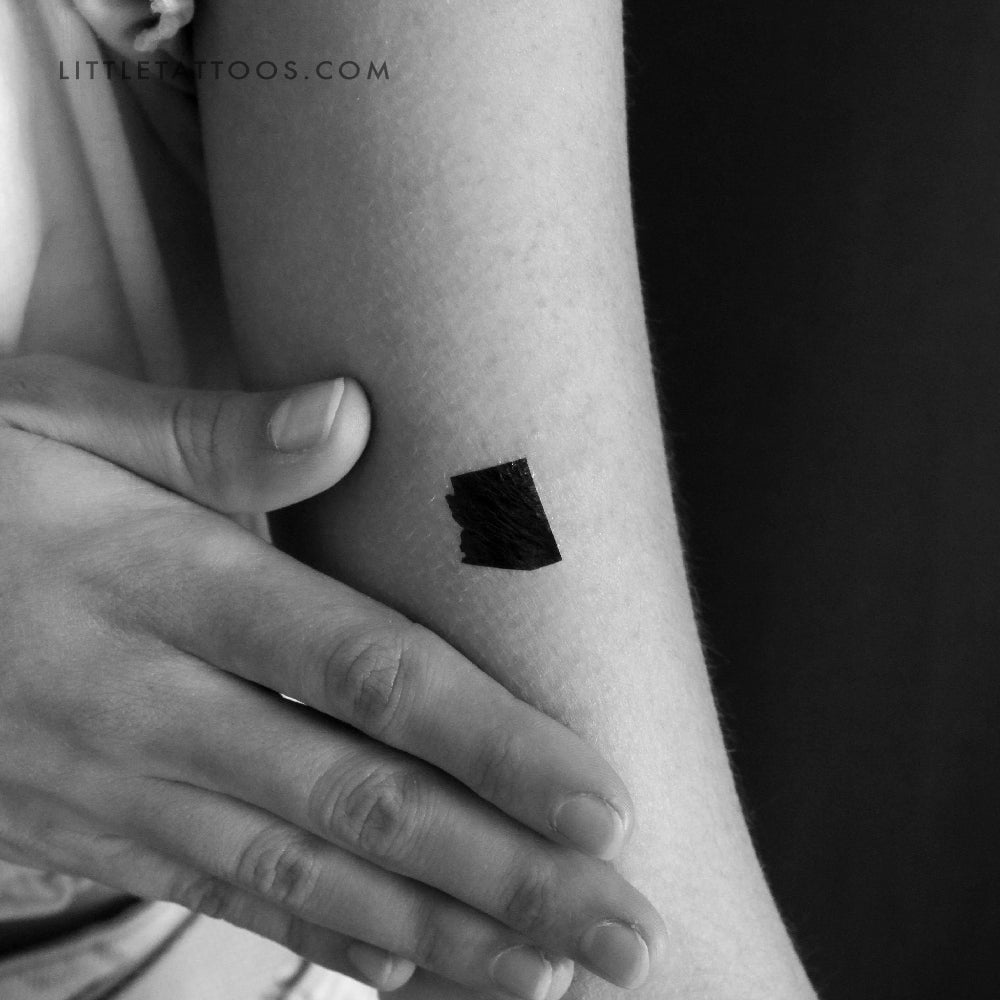 Arizona Map Temporary Tattoo - Set of 3