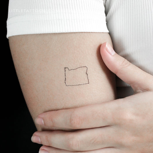 Tatuaje temporal del mapa de Oregón (juego de 3)
