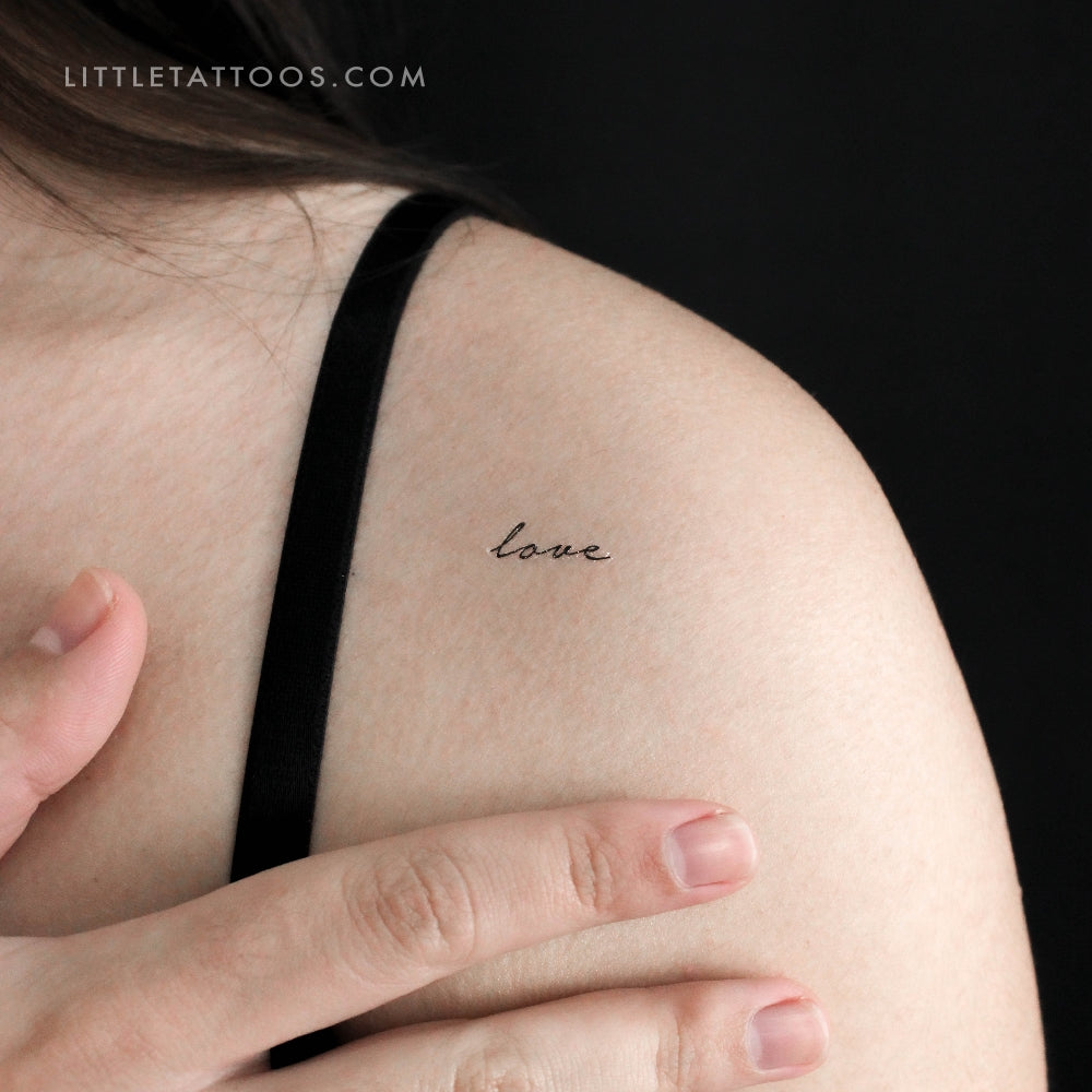 Tatuaje temporal "Amor" - Juego de 3