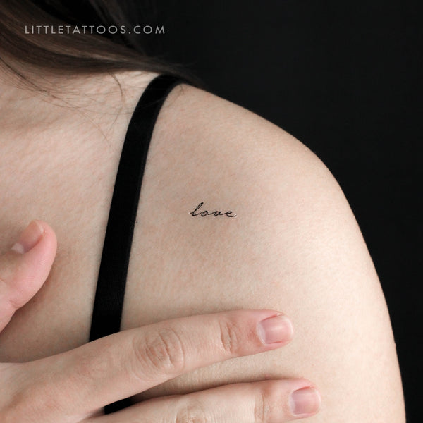 'Love' Temporary Tattoo - Set of 3