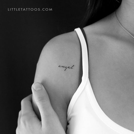 'Angel' Temporary Tattoo - Set of 3