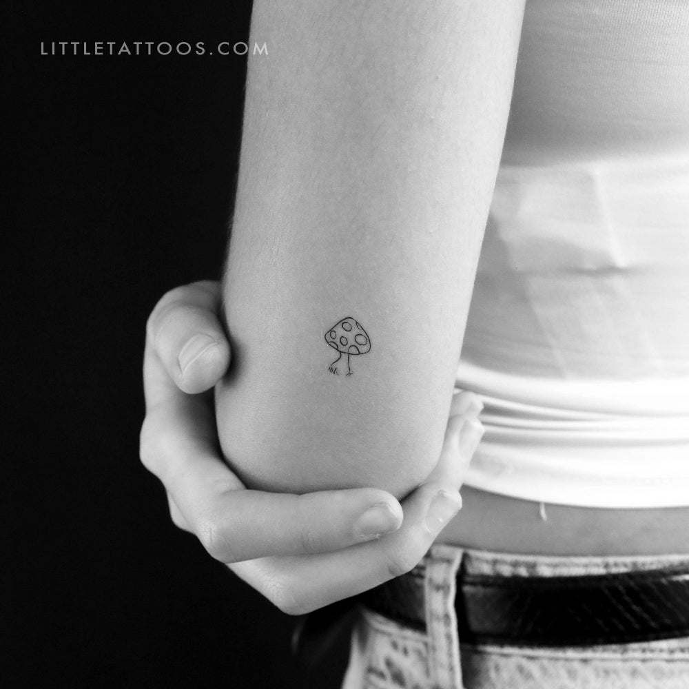 Mushroom Temporary Tattoo - Set of 3