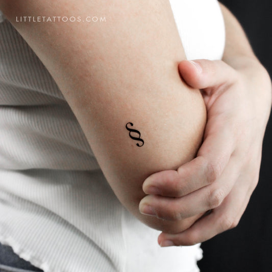 Tatuaje temporal de signo de sección - Juego de 3
