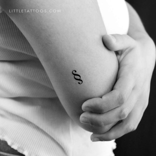 Tatuaje temporal de signo de sección - Juego de 3