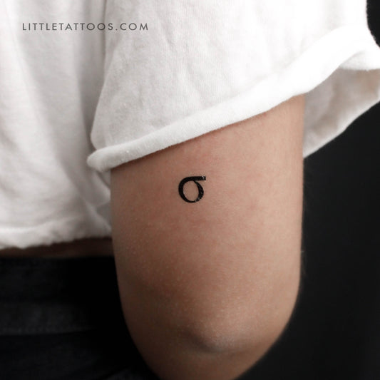 Tatuaje temporal Sigma σ - Juego de 3