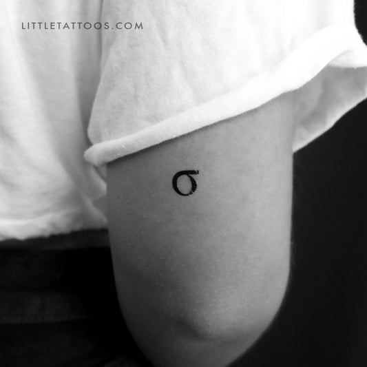 Tatuaje temporal Sigma σ - Juego de 3