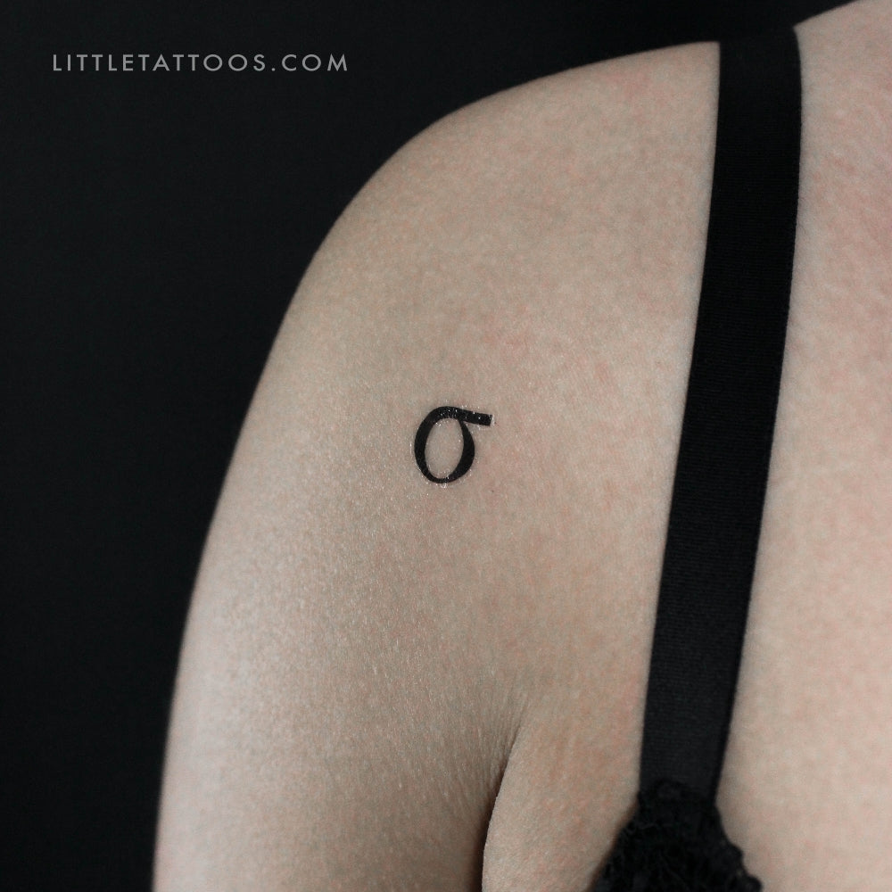Sigma σ Temporary Tattoo - Set of 3