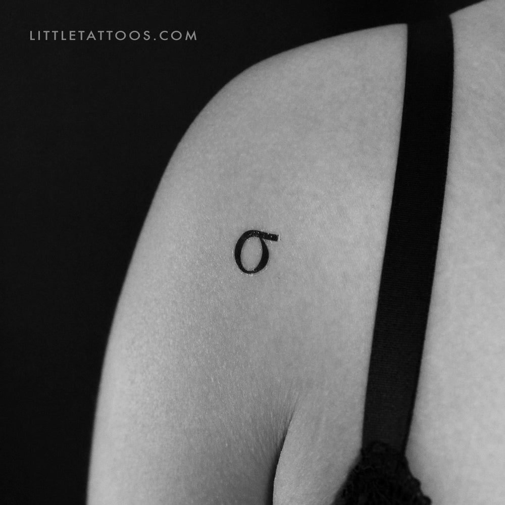 Sigma σ Temporary Tattoo - Set of 3