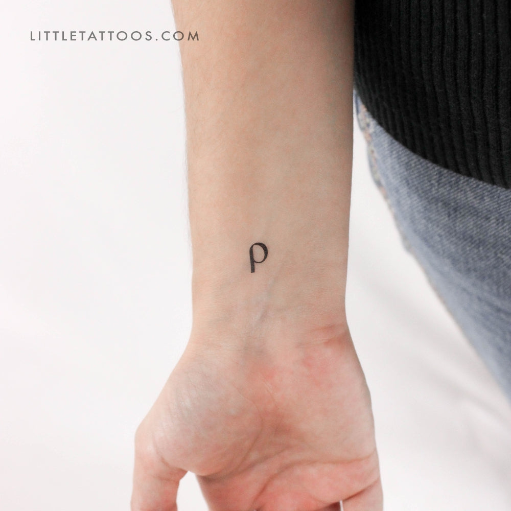 Tatuaje temporal Rho ρ - Juego de 3