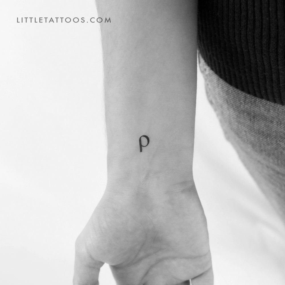 Tatuaje temporal Rho ρ - Juego de 3