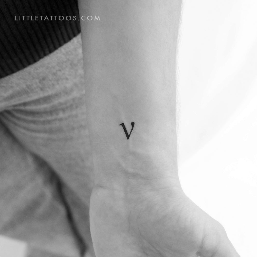 Nu ν Temporary Tattoo - Set of 3
