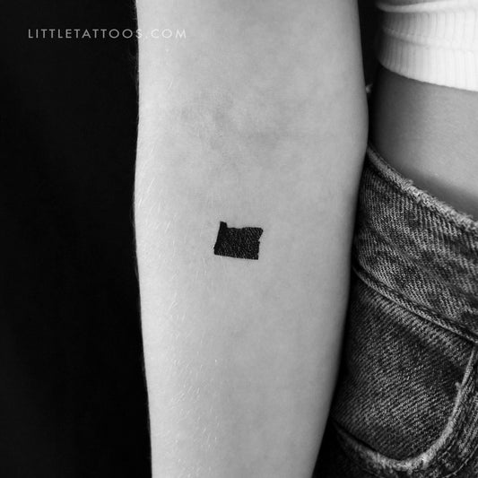 Tatuaje temporal del mapa de Oregón (juego de 3)