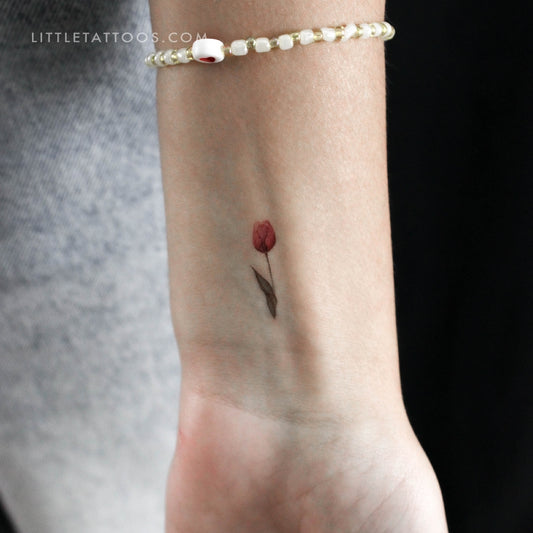 Tatuaje temporal de tulipán de Lena - Juego de 3