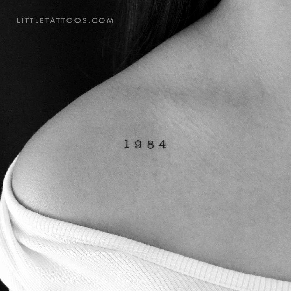 Tatuaje temporal del año de nacimiento 1984 (juego de 3)